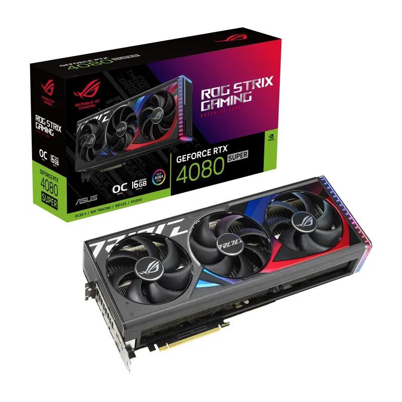 Placa video ASUS GeForce RTX 4080 SUPER ROG STRIX O16G 16GB GDDR6X 256-bit DLSS 3.0