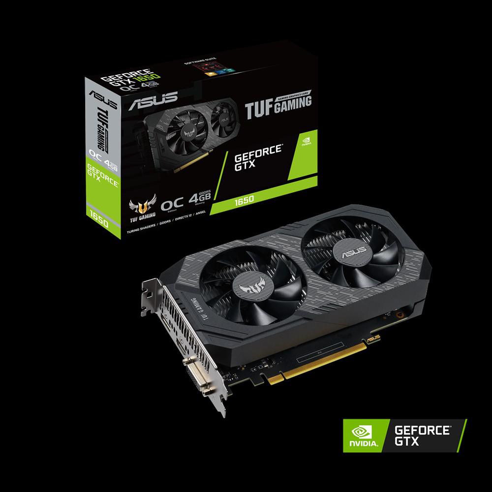 Placa video Asus ASUS TUF Gaming GeForce® GTX 1650 OC Edition 4GB GDDR6 TUF-GTX1650-O4GD6-GAMING