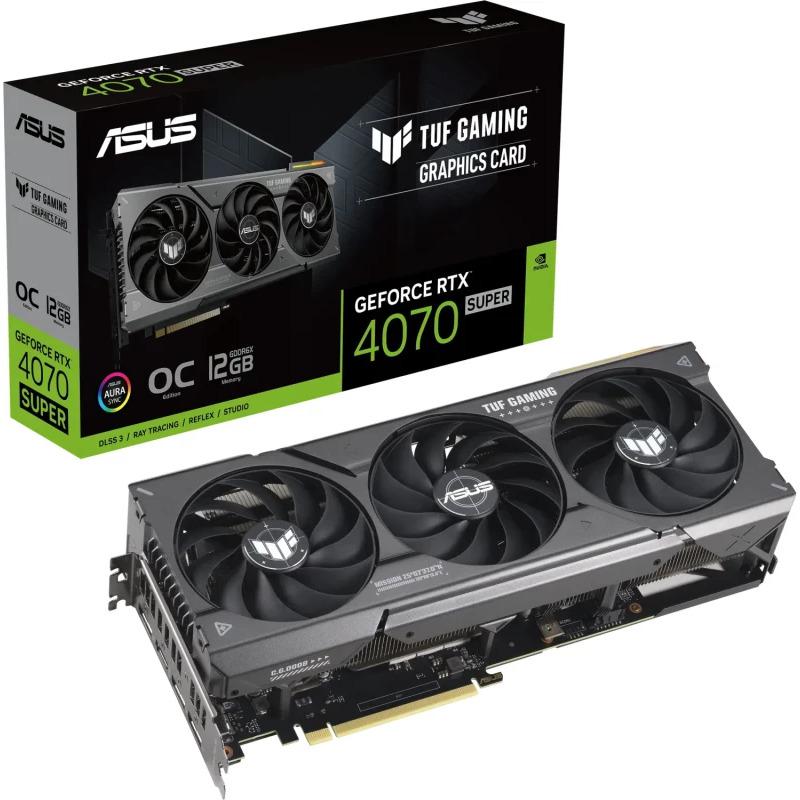 Placa Video ASUS GeForce RTX 4070 SUPER TUF GAMING OC 12GB GDDR6X 192-bit DLSS 3.0