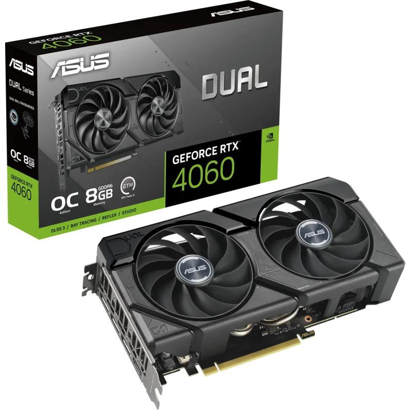 Placa video ASUS GeForce RTX 4060 DUAL EVO OC 8GB GDDR6 128-bit DLSS 3.0