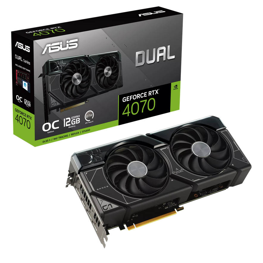 Placa video Asus Dual RTX 4070 OC 12G GAMING