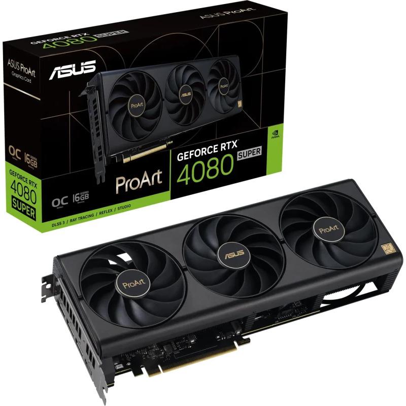 Placa Video ASUS GEFORCE PROART RTX 4080 SUPER OC 16GB GDDR6X 256 bit