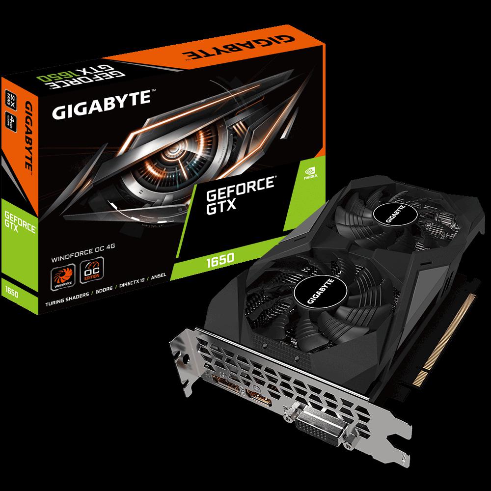 Placa video GIGABYTE GeForce GTX 1650 D6 Windforce OC, 4GB GDDR6, 128-bit