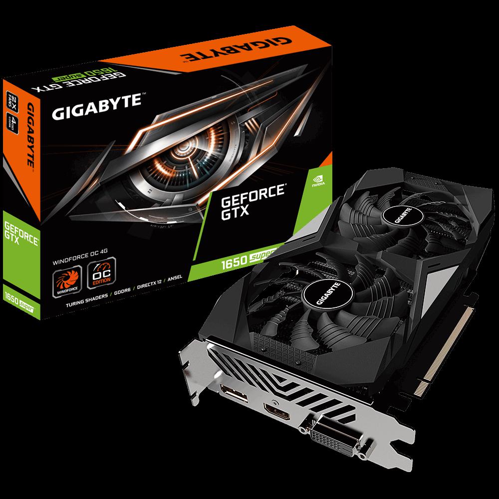 Placa video GIGABYTE GeForce GTX 1650 SUPER Windforce OC, 4GB GDDR6, 128-bit