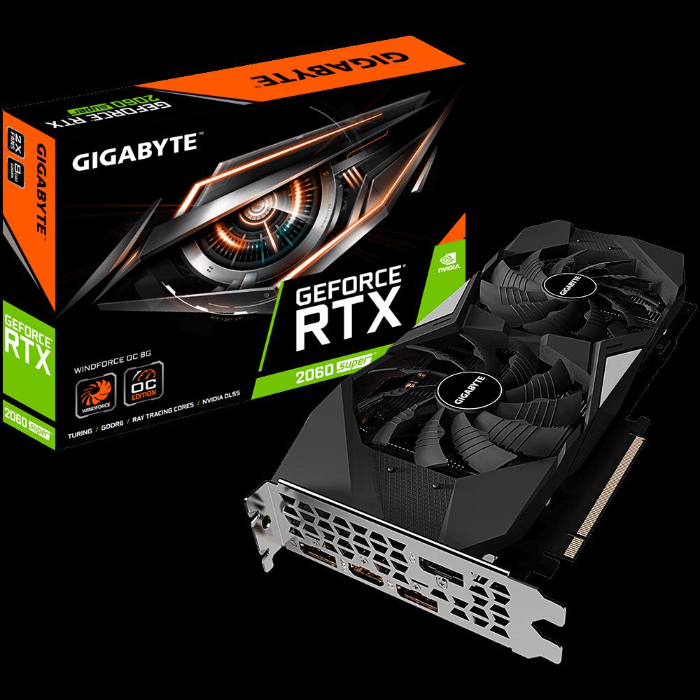 Placa video Gigabyte RTX 2060 Super WindForce OC / GV-N206SWF2OC-8GD