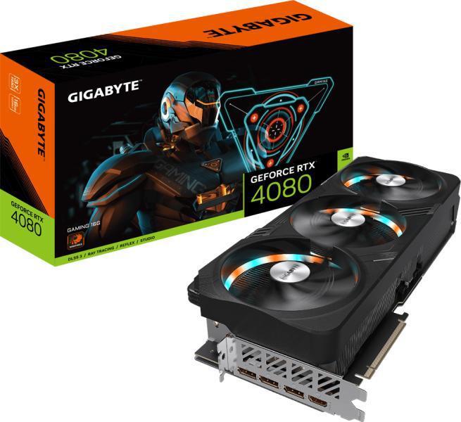 Placa Video GIGABYTE GEFORCE RTX™ 4080 16GB GAMING GDDR6X 256 bit, PCIE 4.0, 3x DP 1x HDMI