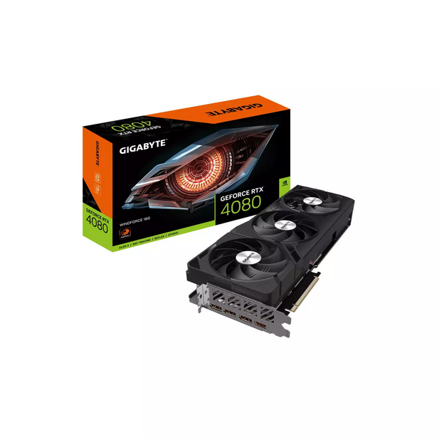 Placa video GIGABYTE GeForce RTX 4080 WINDFORCE 16GB GDDR6X 256-bit DLSS 3.0