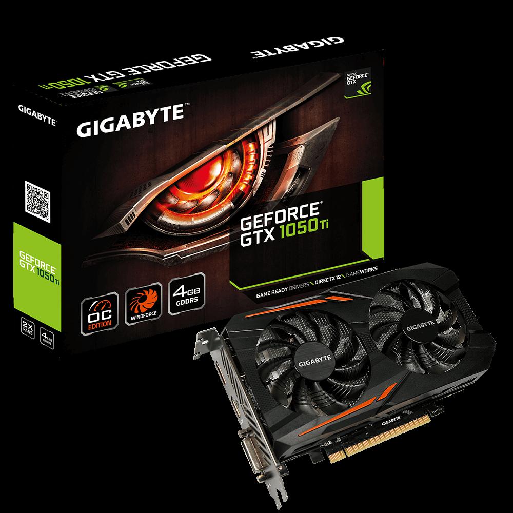 Placa video Gigabyte GeForce® GTX 1050 Ti OC, 4GB GDDR5, 128-bit