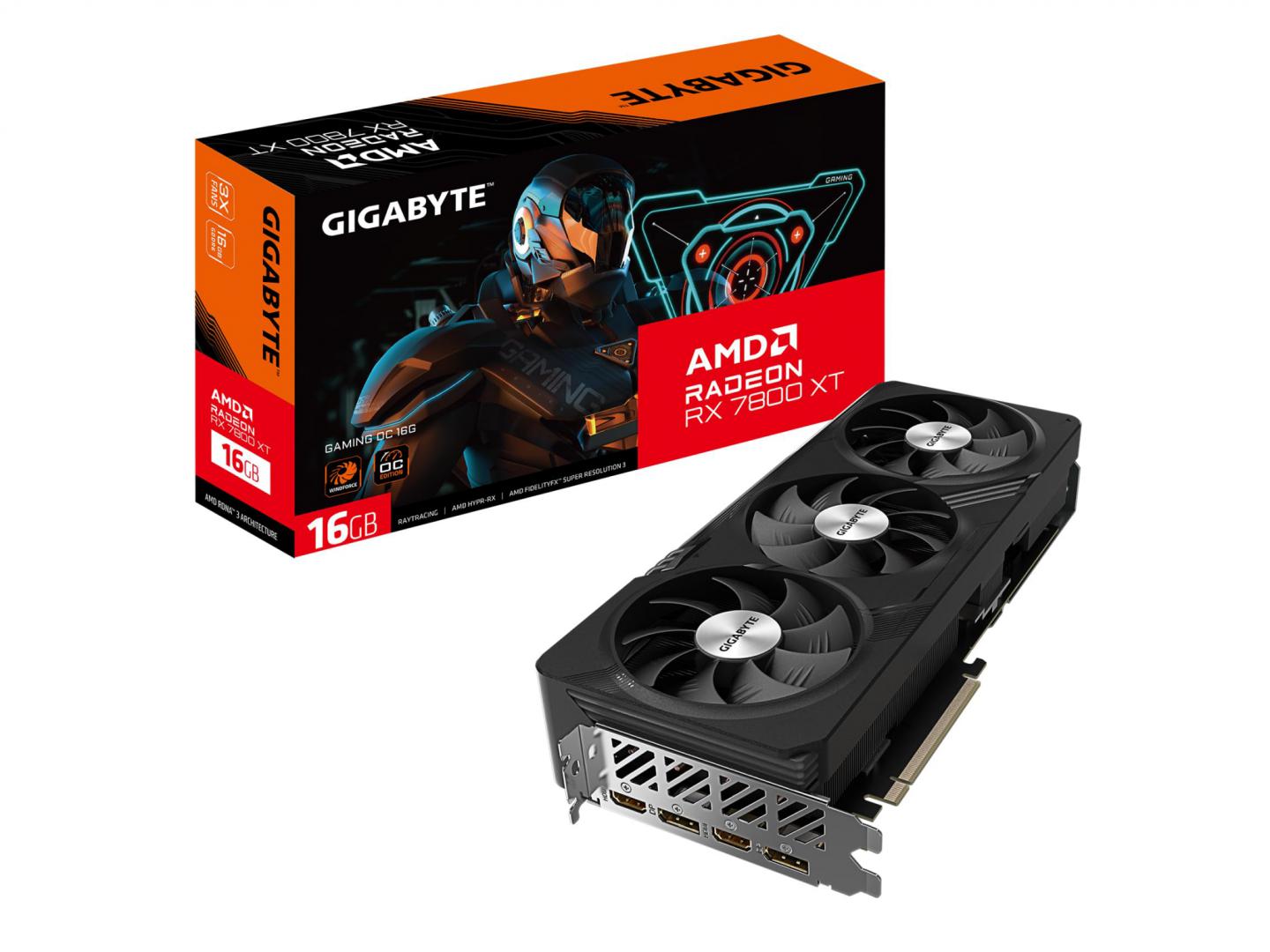 Placa video GIGABYTE Radeon RX 7800 XT GAMING OC 16GB GDDR6 256-bit