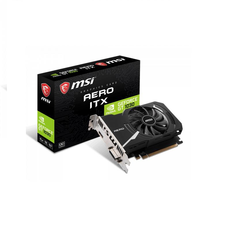 Placa video MSI GeForce GT 1030 AERO ITX 2GD4 OC, 2GB DDR4, 64-bit