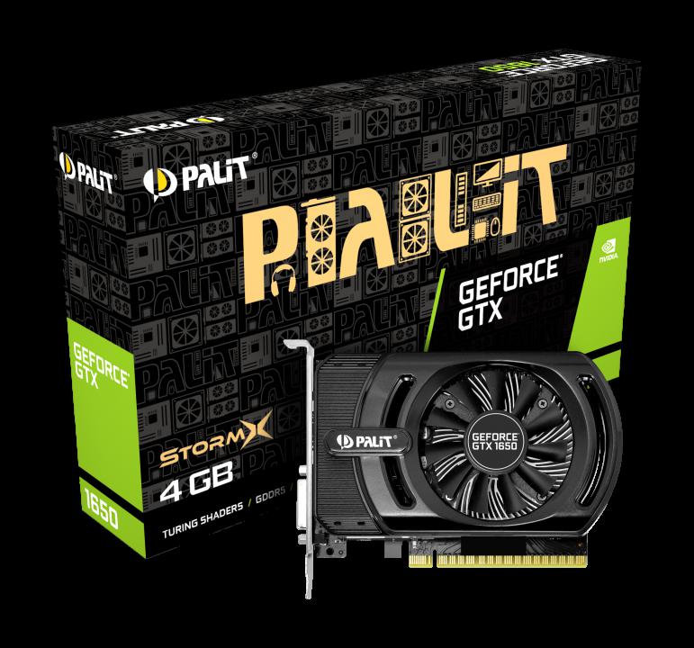 Placa video Palit GeForce GTX1650 StormX, 4GB GDDR5