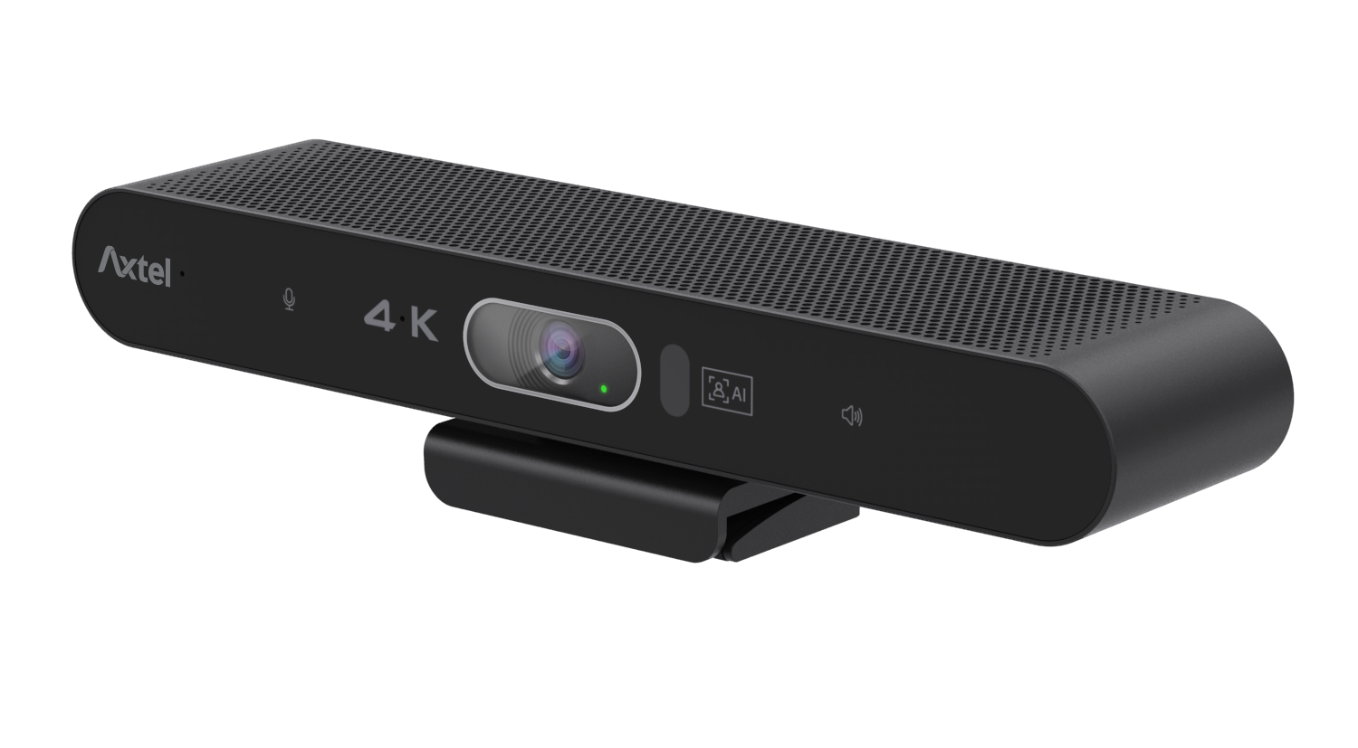 Camera Videoconferinta Axtel AX-4K Video-Bar-Mini, Rezolutie 4k 3840x2160@30fps, Senzor 1/3.0", 8.0MP, Zoom digital 4x; ePTZ; Functii urmarire vorbitor, prim-plan grup; Unghi de vizualizare D94 / H90 / V55 grade, iluminare minima 340 lux; preluare sunet 360 printr-o matrice de 2 microfoane