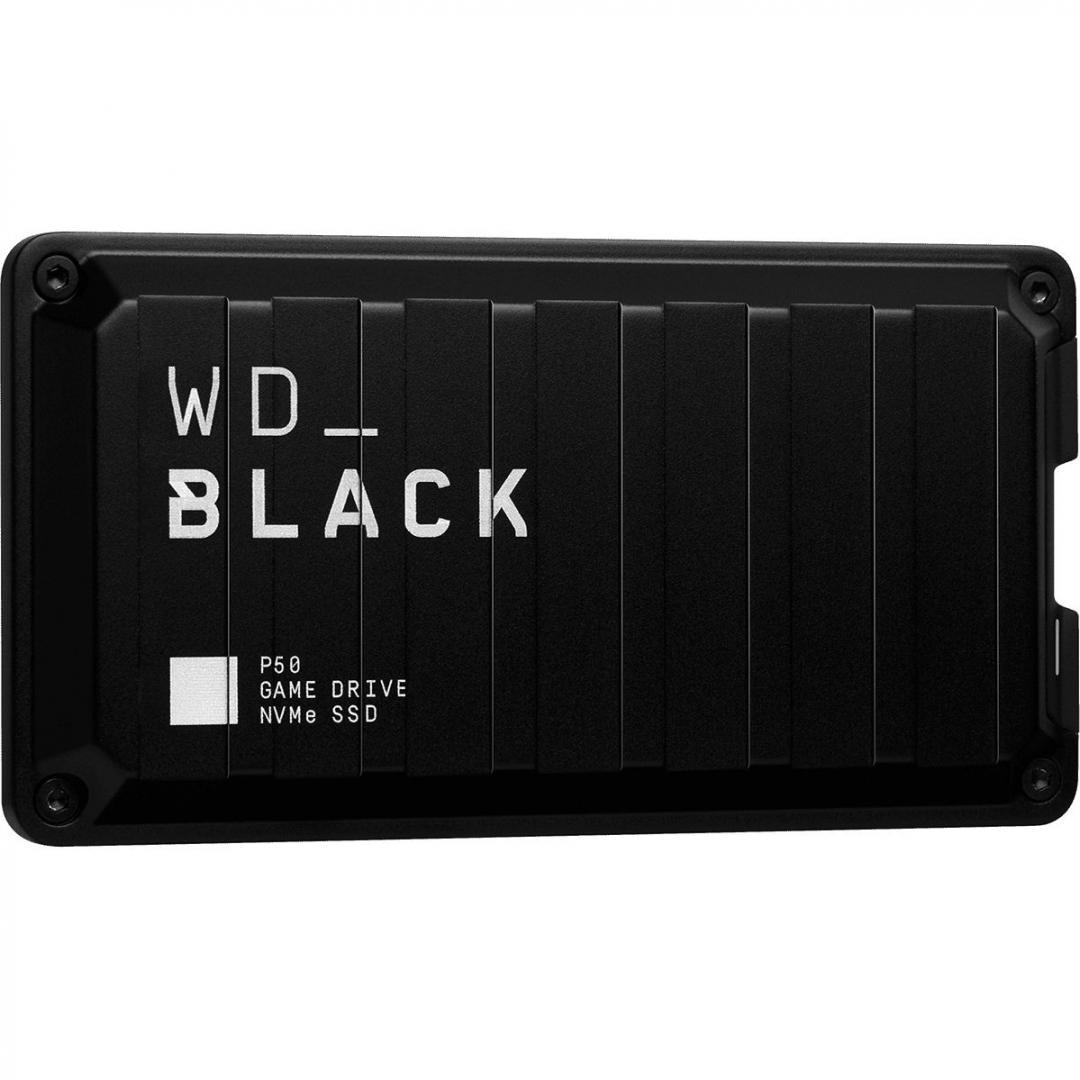 SSD extern WD BLACK P50 GAME DRIVE, 2TB, negru, USB 3.2