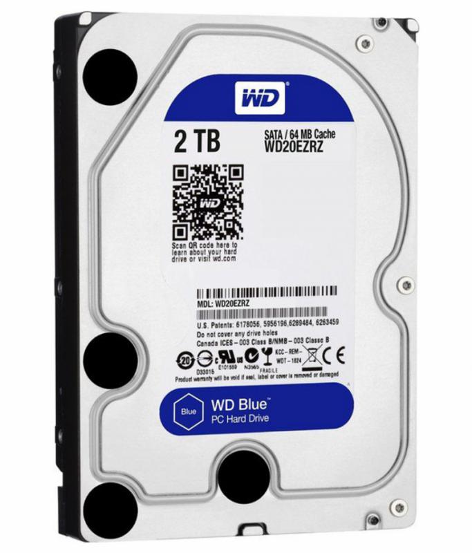 HDD WD Blue, 2TB, 5400RPM, SATA III