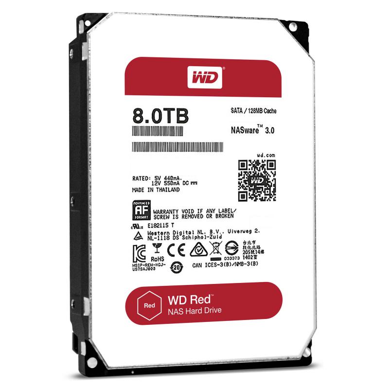 Hard disk WD Red 8TB SATA-III 5400RPM 128MB