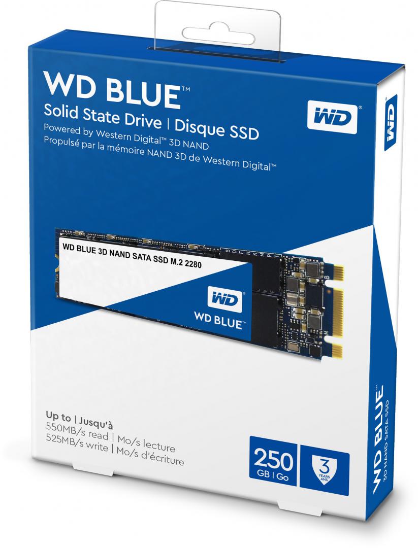 SSD WD Blue 3D NAND 250GB SATA-III M.2 2280