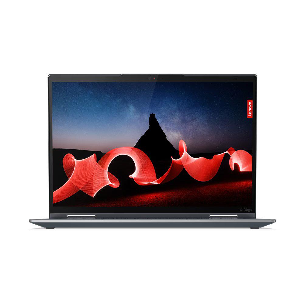 Laptop Lenovo ThinkPad X1 Yoga Gen 8, 14" WQUXGA (3840x2400) TOUCH OLED 500nits Anti-reflection / Anti-smudge, 100% DCI-P3, DisplayHDR 400, Dolby Vision, Intel Core i7-1355U, 10C (2P + 8E) / 12T, P-core 1.7 / 5.0GHz, E-core 1.2 / 3.7GHz, 12MB, Video Integrated Intel Iris Xe Graphics, RAM 16GB