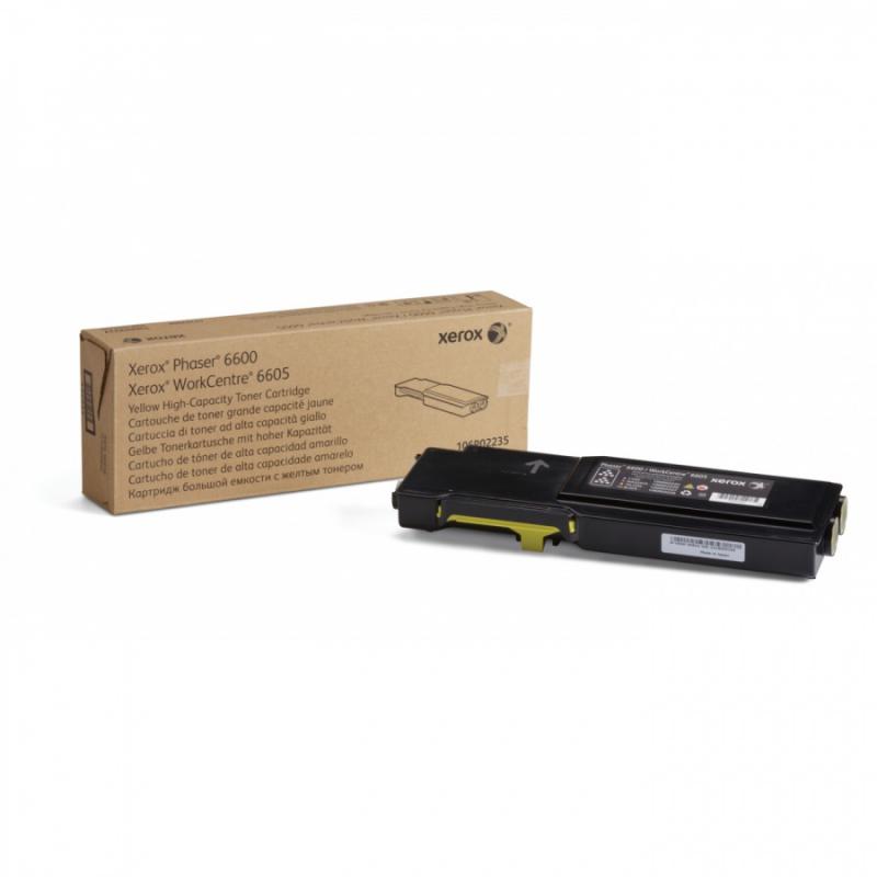 Toner Xerox 106R02235, yellow, 6 k, Phaser 6600 , Workcentre 6605