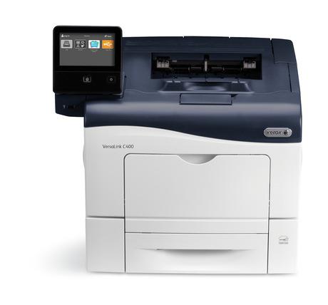 Imprimanta laser color Xerox Phaser C400V_DN, Dimensiune: A4, Viteza: 35 ppm mono si color, Rezolutie: 600X600 x 8dpi, Procesor: 1.05 GHz, Memorie: 2 GB, Alimentare cu hartie standard: tava multifunctionala 150 pagini si tava 550 pagini,  Duplex, Limbaje de printare: ,PCL® 5e,6 PDF XPS TIFF JPEG