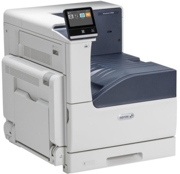 Imprimanta laser color Xerox Versalink C7000V_DN, Dimensiune: A3, Viteza: 35 ppm mono si color, Rezolutie: 1200 x 2400 dpi, Procesor: 1.05 GHz, Memorie: 2 GB, Alimentare cu hartie standard: 620 pagini,  Duplex, Limbaje de printare: Adobe® PostScript® 3™ PCL® 5e, 6 PDF XPS TIFF JPEG HP-GL ,Volum