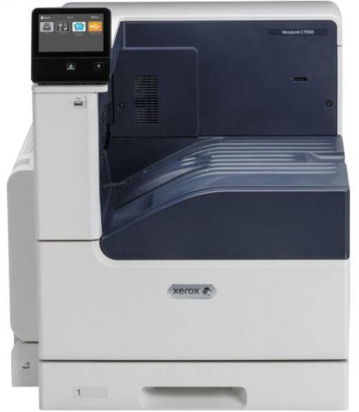 Imprimanta laser color Xerox Versalink C7000V_N, Dimensiune: A4, Viteza: 35 ppm mono si color, Rezolutie: 1200 x 2400 dpi, Procesor: 1.05 GHz, Memorie: 2 GB, Alimentare cu hartie standard: 620 pagini, Limbaje de printare: Adobe® PostScript® 3™ PCL® 5e, 6 PDF XPS TIFF JPEG HP-GL ,Volum maxim printare