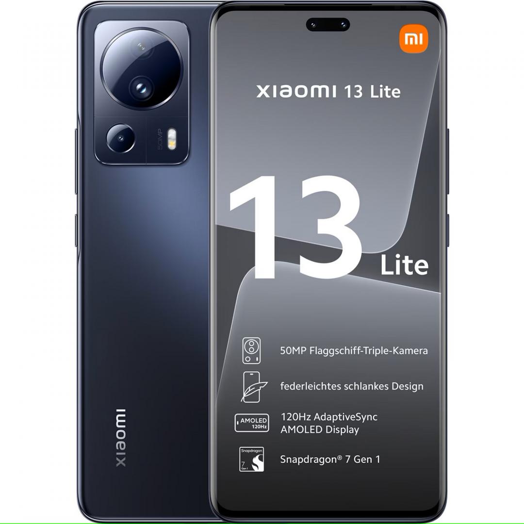 Xiaomi 13 Lite, Dual SIM, 256GB, 8GB RAM, 5G, Black