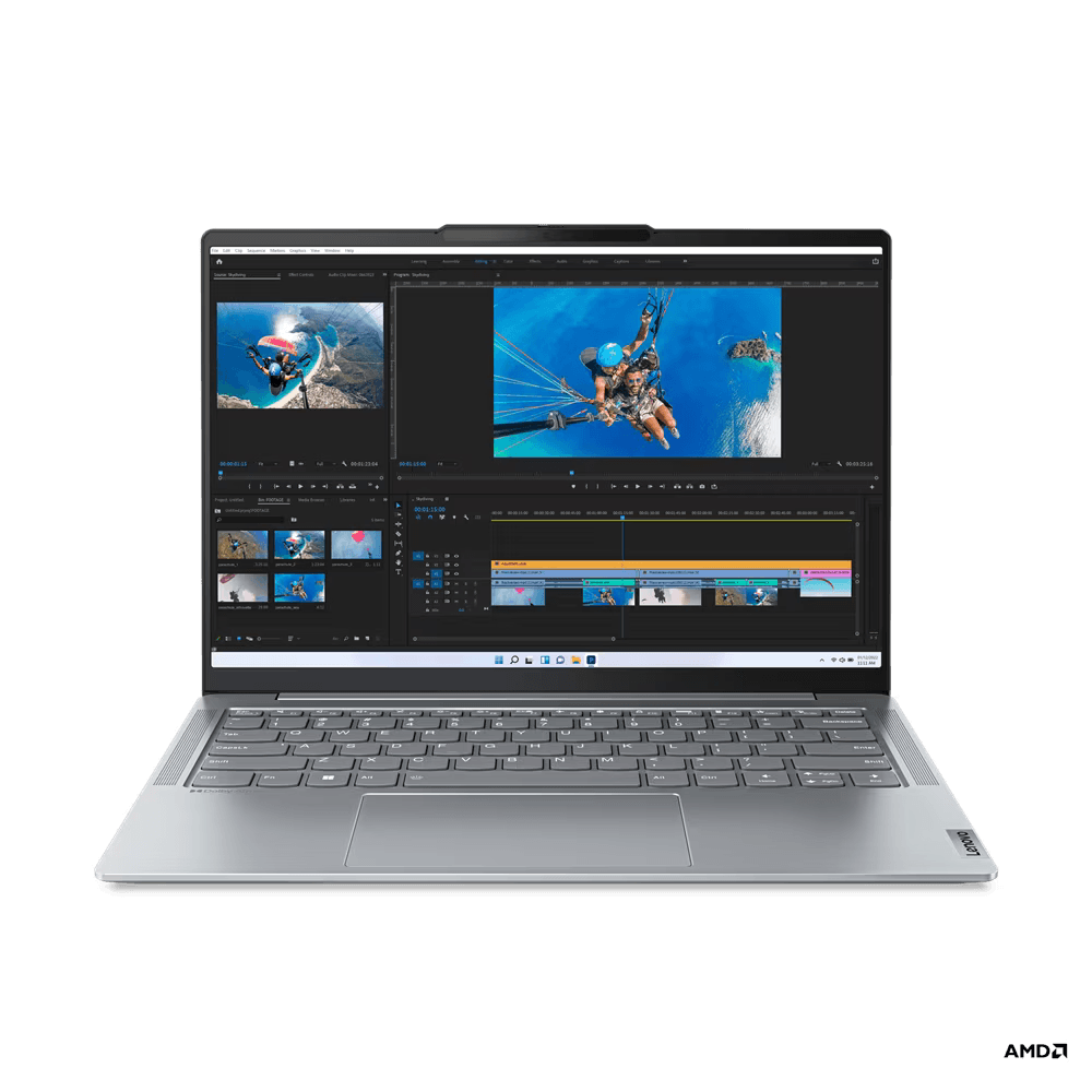 Laptop Lenovo Yoga Slim 6 14APU8, 14" WUXGA (1920x1200) OLED 400nits Glossy, 100% DCI-P3, 60Hz, Eyesafe®, Dolby® Vision™, DisplayHDR™ True Black 500, AMD Ryzen™ 7 7840U (8C / 16T, 3.3 / 5.1GHz, 8MB L2 / 16MB L3), video Integrated AMD Radeon™ 780M Graphics, RAM 16GB Soldered LPDDR5-6400, Memory