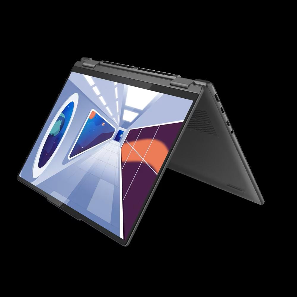 Laptop Lenovo Yoga 7 14ARP8, 14" 2.8K (2880x1800) OLED 400nits Glossy, 100% DCI-P3, 90Hz, DisplayHDR™ True Black 500, Dolby® Vision™, Eyesafe®, TÜV Low Blue Light, Glass, Touch, OGM, 10-point Multi-touch, AMD Ryzen™ 7 7735U (8C / 16T, 2.7 / 4.75GHz, 4MB L2 / 16MB L3), video Integrated AMD Radeon™