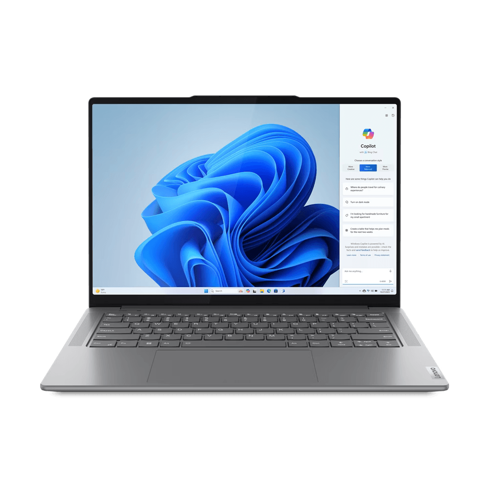 Laptop Lenovo Yoga Pro 7 14IMH9, 14.5" 3K (3072x1920) IPS 400nits Glossy / Anti-fingerprint, 100% P3, 100% sRGB, 120Hz, Eyesafe®, Dolby® Vision®, Glass, Touch, TCON, Intel® Core™ Ultra 9 185H, 16C (6P + 8E + 2LPE) / 22T, Max Turbo up to 5.1GHz, 24MB, video Integrated Intel® Arc™ Graphics, RAM 32GB