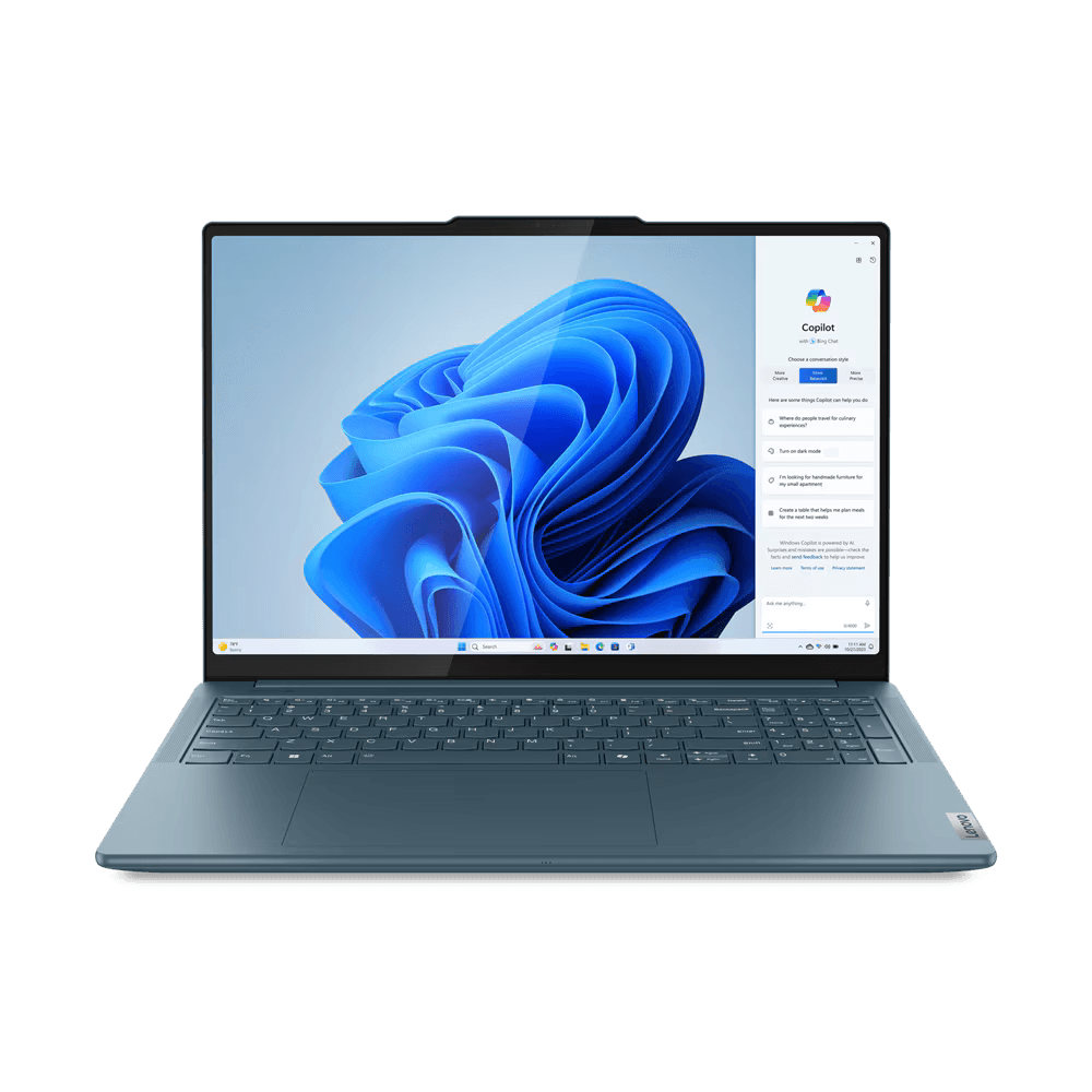 Laptop Lenovo Yoga Pro 9 16IMH9, 16" 3.2K (3200x2000) Mini LED 1,200nits Anti-glare, 100% P3, 100% Adobe® RGB, 100% sRGB, 165Hz, Eyesafe®, Dolby® Vision®, DisplayHDR™ 1000, TCON, Intel® Core™ Ultra 9 185H, 16C (6P + 8E + 2LPE) / 22T, Max Turbo up to 5.1GHz, 24MB, video NVIDIA® GeForce RTX™ 4070 8GB